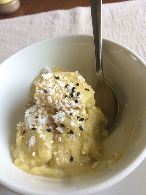 Sugar free vegan ice cream  at Celestial Cafe in Fort Kochi