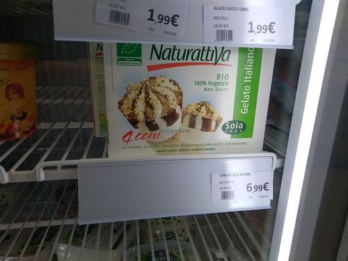 4 vegan soy ice creams 7 euros at natureO in Chanteloup-en-brie