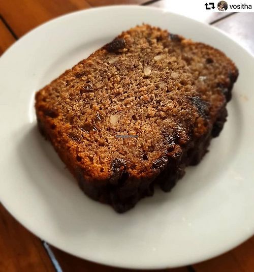 banana bread at Milk & Honey Cafe in Colombo