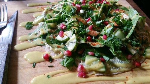 Green salad wrap at Oerwoud in Den Bosch