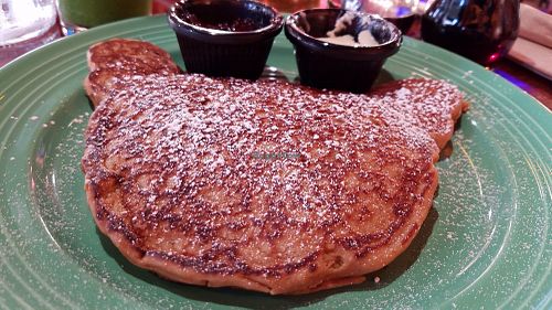 Single pancake at The Grain Cafe in Long Beach