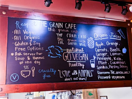 Offerings at The Grain Cafe at The Grain Cafe in Long Beach