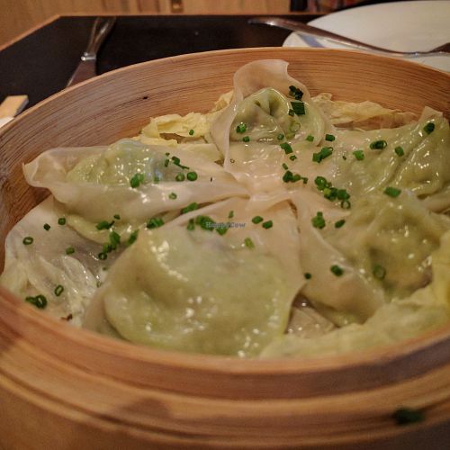 Shiitake Edamame Dumplings at Sunda in Chicago