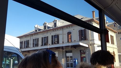 train station at Briancon - sleepers from Paris to 30 mins bus ride from hotel at Hotel de l'Europe in Le Monetier-les-bains
