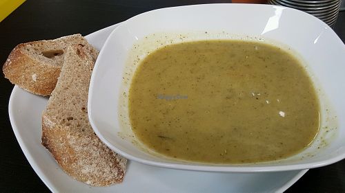 brocoli soup at The Plant Academy - Pop-Up in Southport