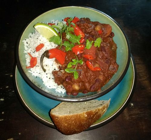 Vegan Chili at Cafe Kosmos in Odense