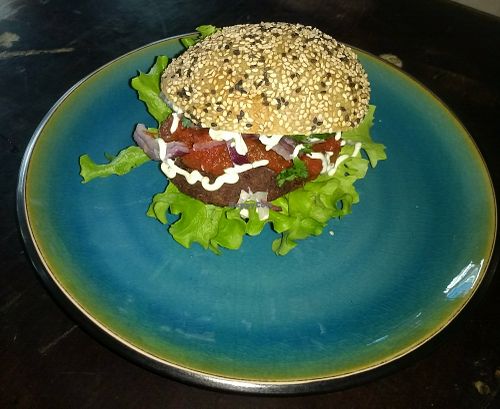 Vegan Mexi Burger at Cafe Kosmos in Odense