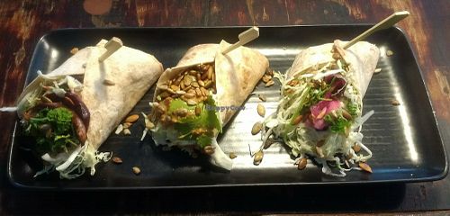 Vegan Wraps at Cafe Kosmos in Odense