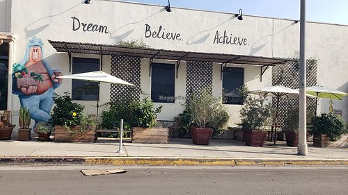 Outdoor seating as well at Green Table Cafe in Los Angeles
