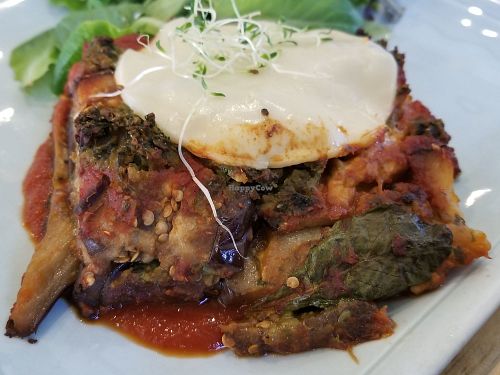 vegan Lasagna at Green Table Cafe in Los Angeles