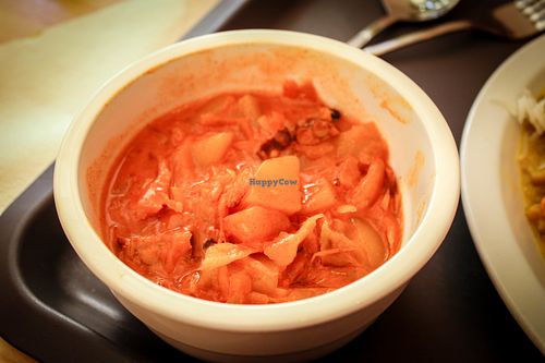 cabbage soup at Sandokan Vegan Bistro in Prague