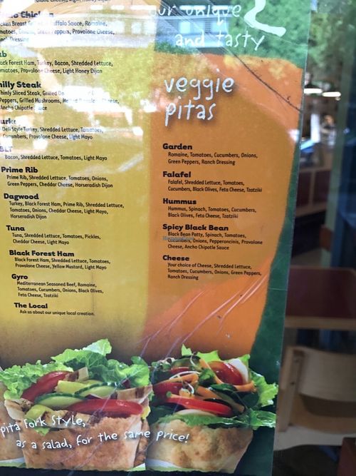 Veggie pitas at Pita Pit in Tempe