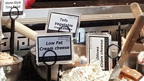 Vegan cream cheese  at Pick A Bagel in New York City