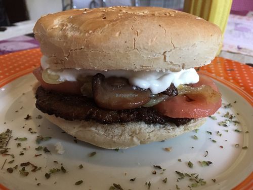 burger at La Cocina de Beterraga Rebelde in Valparaiso