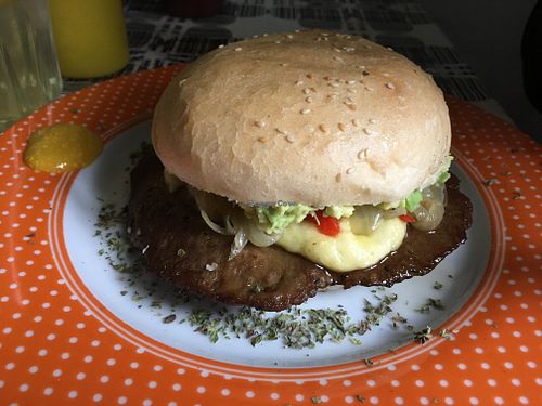 Cheese instead of mayo at La Cocina de Beterraga Rebelde in Valparaiso