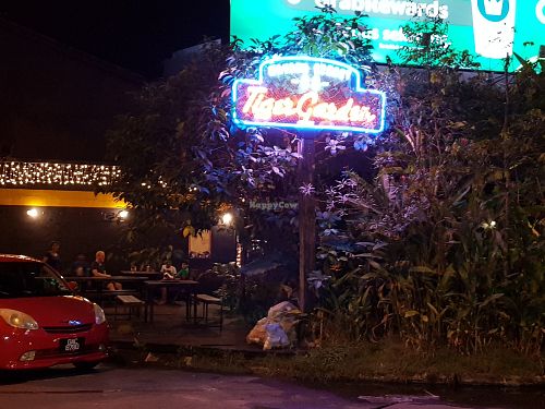 The outside of the restaurant at Bear Garden in Kuching