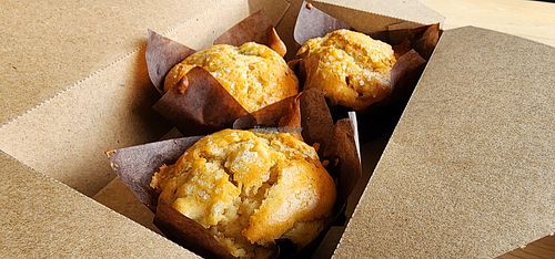 Apple cinnamon muffin at Seth's Coffee in Little Chute