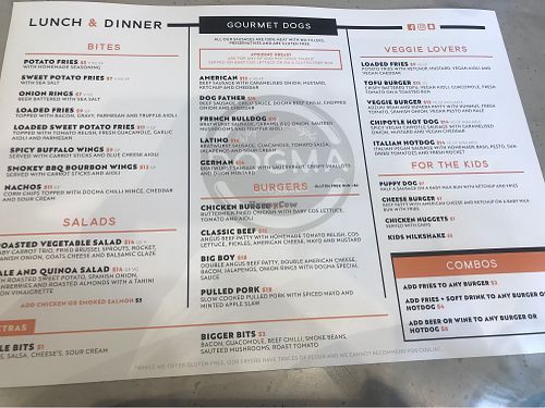 Menu at Dogma Cronulla in Cronulla