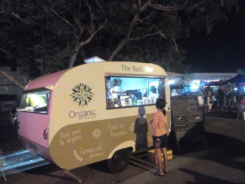 The Buda Bar by night at The Buda Bar in Darwin