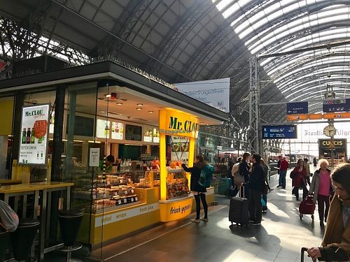 location at train track 6 at Mr Clou - Hauptbahnhof in Frankfurt