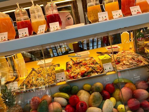 rice and vegetable dishes to go at Mr Clou - Hauptbahnhof in Frankfurt