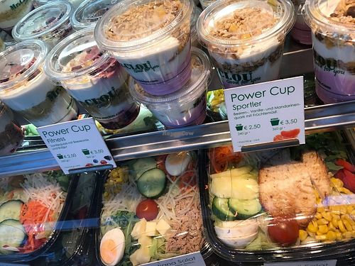 yoghurt and salads at Mr Clou - Hauptbahnhof in Frankfurt