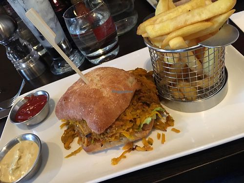 Sweet potato and butternut squash burger at Kisa's in Perth