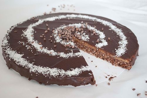 Chocolate- coconut pie at Safa in Zutphen