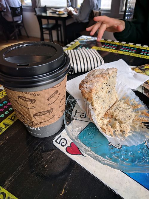Vegan Muffin at Hot Java Cafe in Bremerton