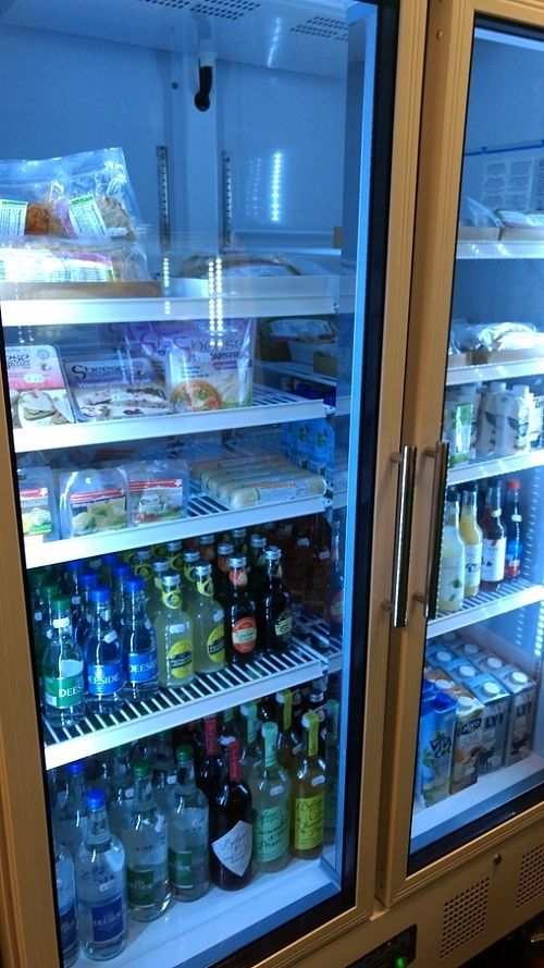 loads in the fridge at Grassroots Health in Edinburgh