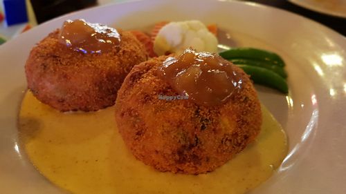 Sweet corn and veggie patties at Mizi Bistro - Tesco Tanjung Pinang in Penang