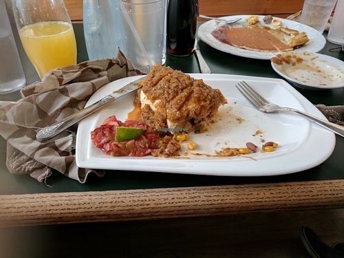 vegan breakfast burrito with green chili at Seasons Cafe in Salida