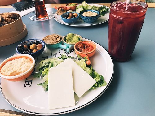 Vegan Breakfast at Guna Mutfak in Izmir
