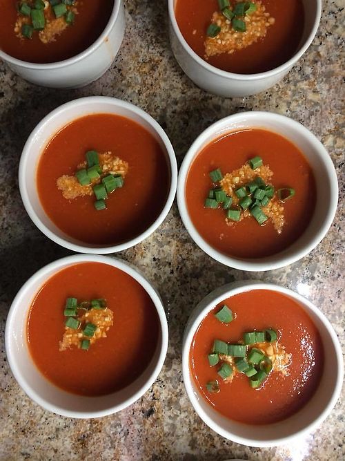 Roasted Red Pepper Soup at Green & Vegan - Pop-Up in Cape Town