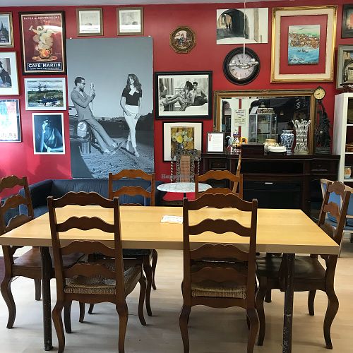 Seating at In House Cafe in Allston