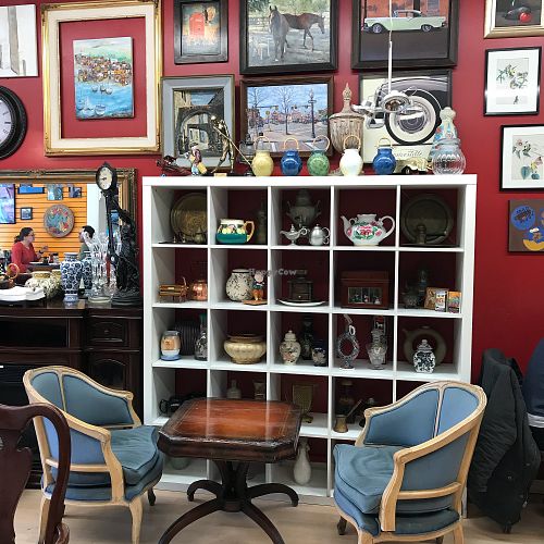 Tea table at In House Cafe in Allston