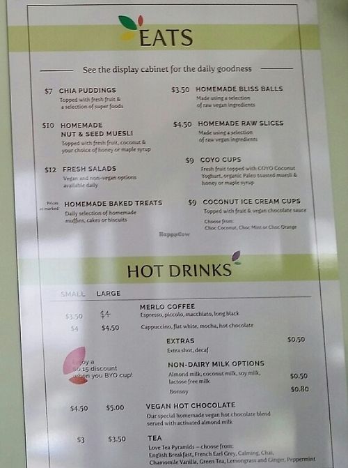 wall menu 1 at Yummy Goodness in Nundah