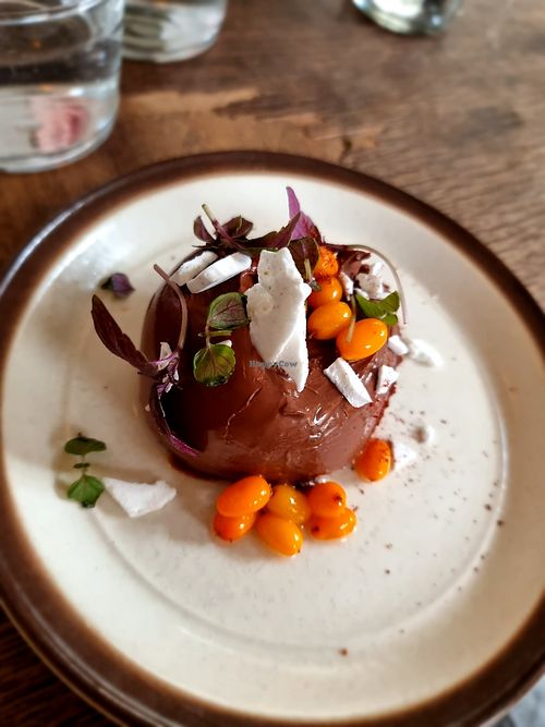 Chocolate desert was super tasty at Mineral in Malmo