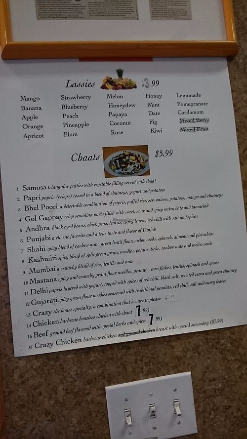 Menu  at Mood Cafe  in Philadelphia