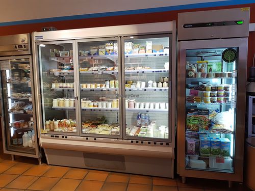 Refrigerated section at l'Ultimo Bacio in Rheinfelden