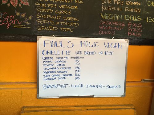 menu II at Seed Dreams in El Nido