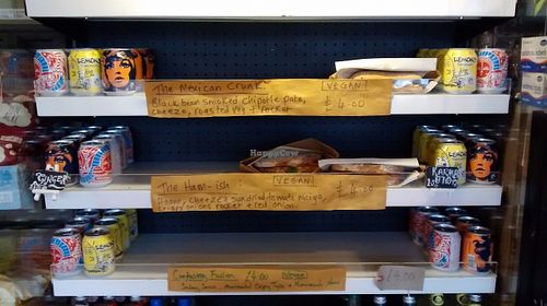 Fridge, towards the end of the day at Hygge Food in Glasgow