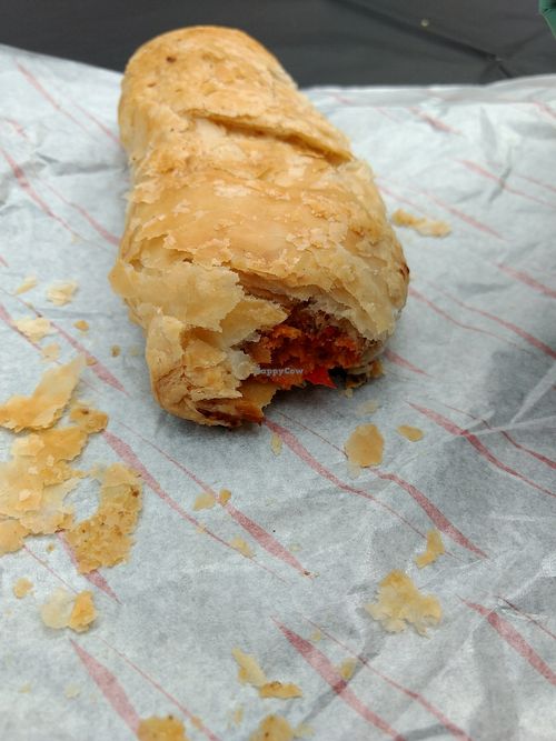 chorizo and pepper sausage roll at Hygge Food in Glasgow