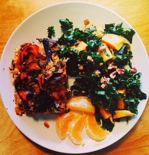 delicious vegan breakfast at Global Breath Studio in Durham