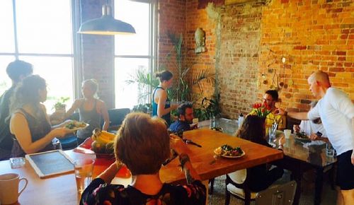 weekly vegan breakfast at Global Breath Studio in Durham