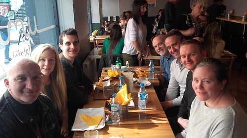 Cork Vegans and Veggies enjoying Umi Falafel :) at Umi Falafel in Cork