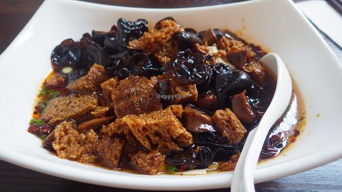 Shanghai flavor noodle with Sixi-Kaofu at 58 Dim Sum in Stockholm