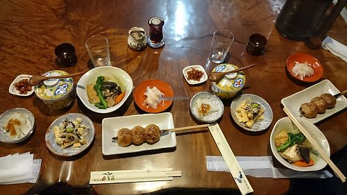 Amazing vegan dinner at Koshinzuka in Nagano