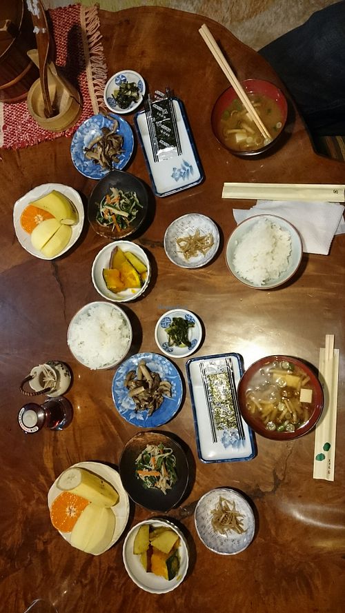 Vegan breakfast for two at Koshinzuka in Nagano