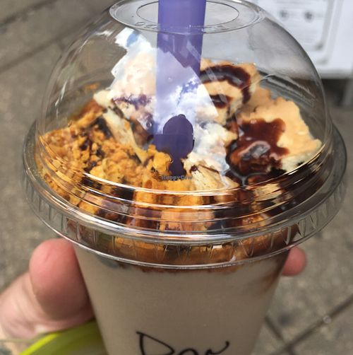 chocolate tehina shake at Goldie - Sansom St in Philadelphia